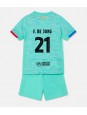 Barcelona Frenkie de Jong #21 Alternativní dres pro děti 2023-24 Krátký Rukáv (+ trenýrky)